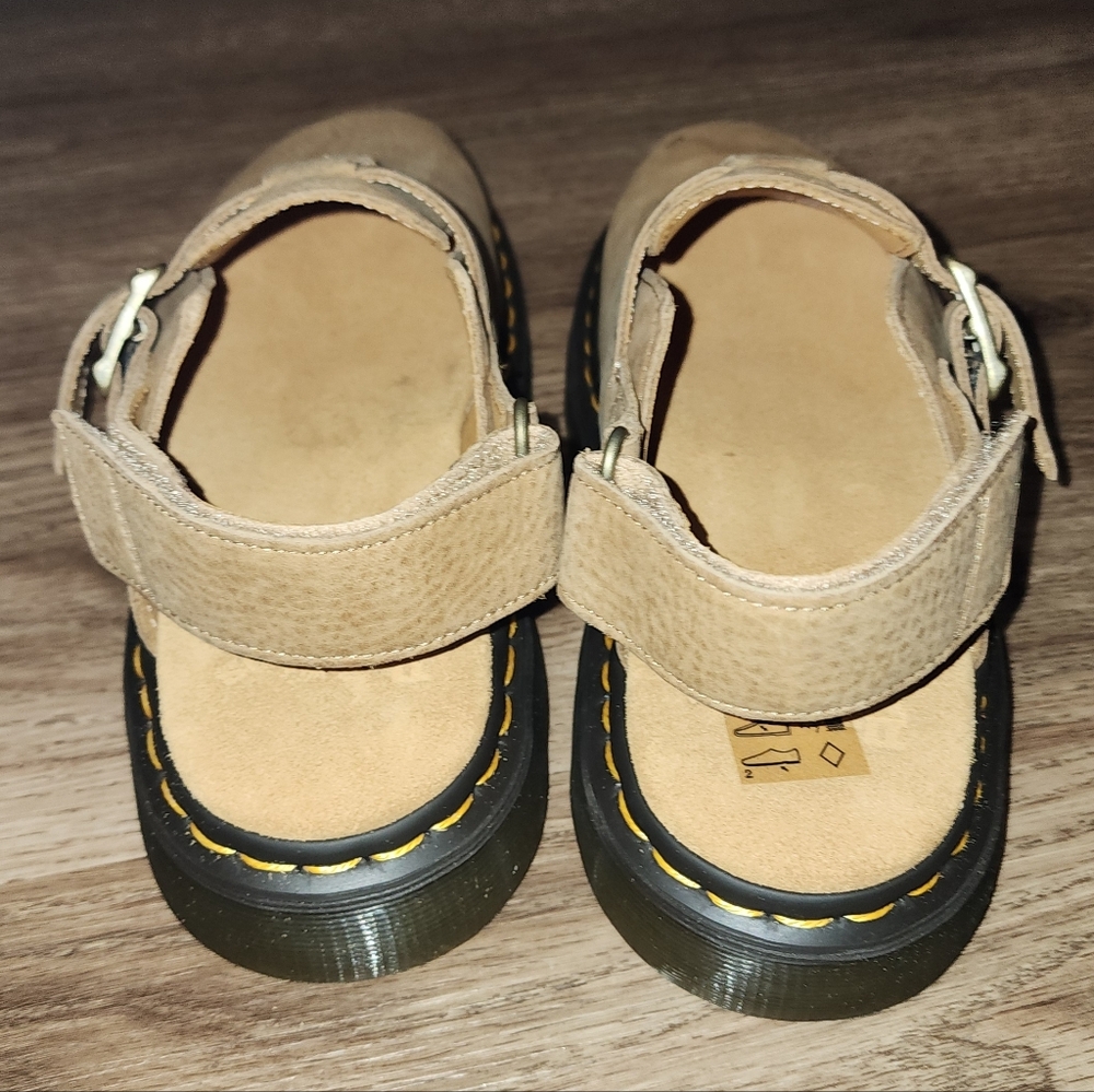 Dr. Martens Jorge II Tan Leather Backstrap Clogs - Picture 5 of 8